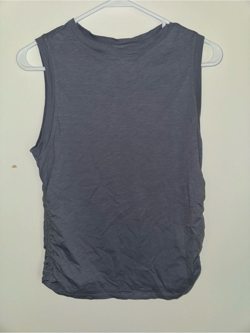 Sleeveless Ruched Side Tank Top